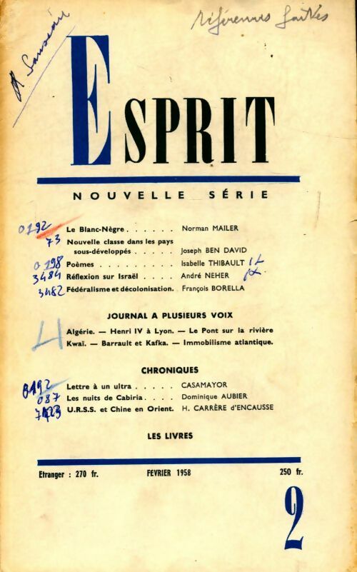 Livrenpoche : Esprit n°258 - Collectif - Livre