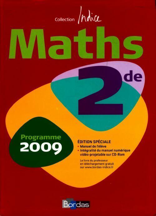 Livrenpoche : Maths seconde 2009 - Collectif - Livre