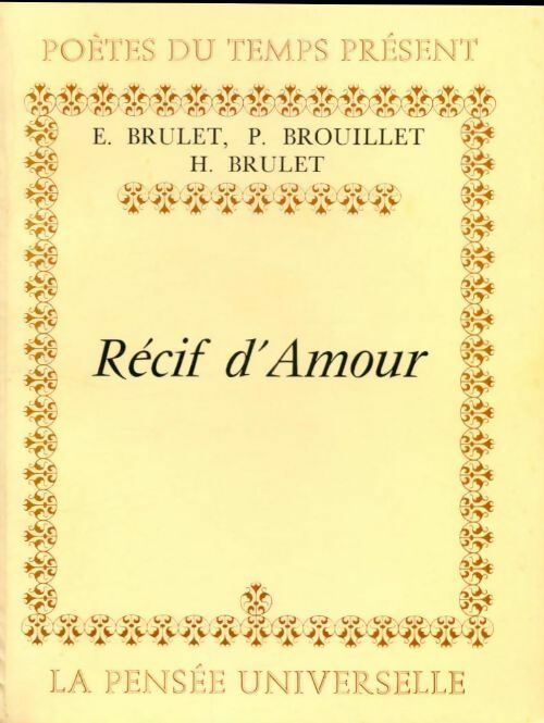 Livrenpoche : Récif d'amour - Éric Brûlet - Livre