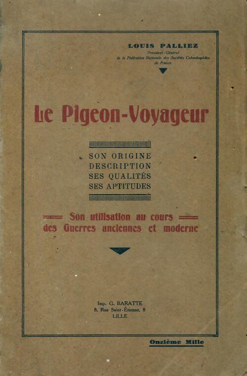 Livrenpoche : Le pigeon-voyageur - Louis Palliez - Livre