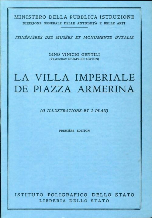 Livrenpoche : La villa impériale de Piazza Armerina - Gino Vinicio Gentili - Livre