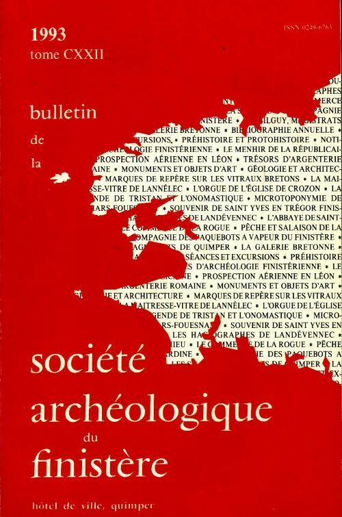 Livrenpoche : Bulletin de la société archéologique du Finistère Tome CXXII - Collectif - Livre