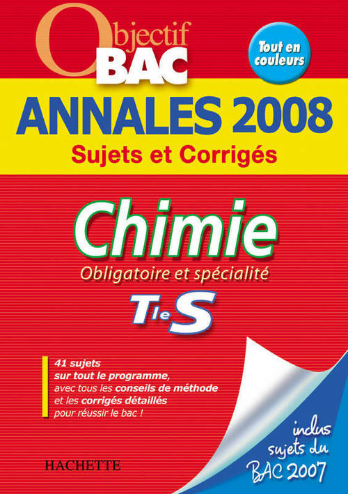 Livrenpoche : Chimie Terminale S Sujets et corrigés 2008 - Aline Chaillou - Livre