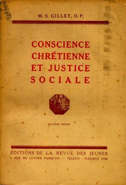 Livrenpoche : Conscience chrétienne et justice sociale - M.S. Gillet - Livre
