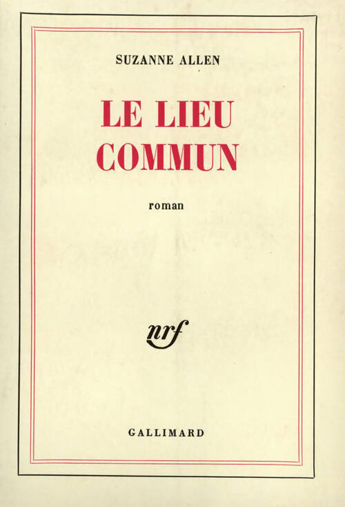 Livrenpoche : Le lieu commun - Suzanne Allen - Livre