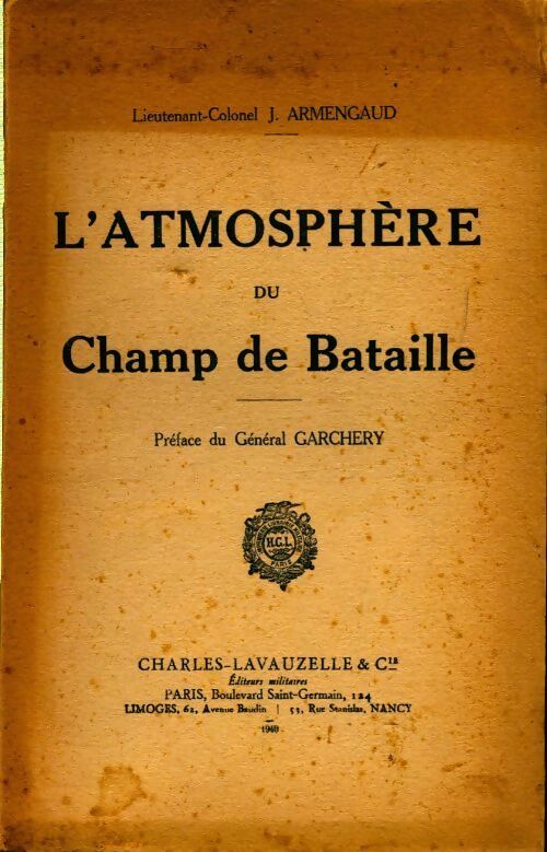Livrenpoche : L'atmosphère du champ de bataille - J. Armengaud - Livre