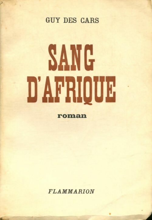 Livrenpoche : Sang d'Afrique - Guy Des Cars - Livre
