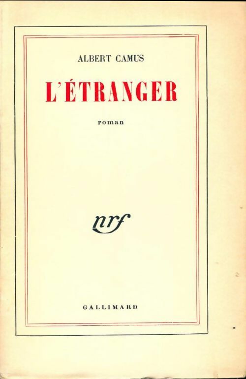 Livrenpoche : L'étranger - Albert Camus - Livre