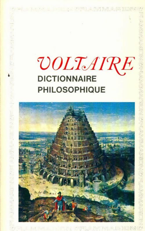 Livrenpoche : Dictionnaire philosophique - Voltaire - Livre