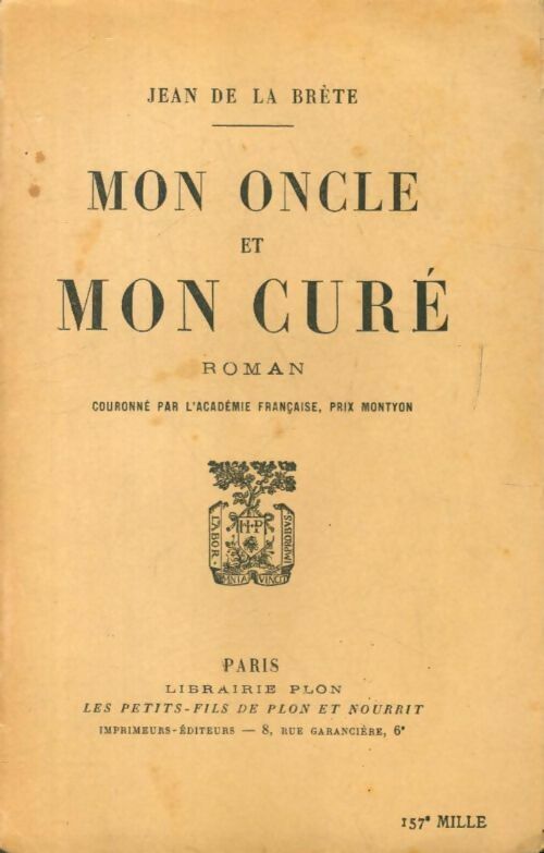 Livrenpoche : Mon oncle et mon curé - Jean De la Brète - Livre