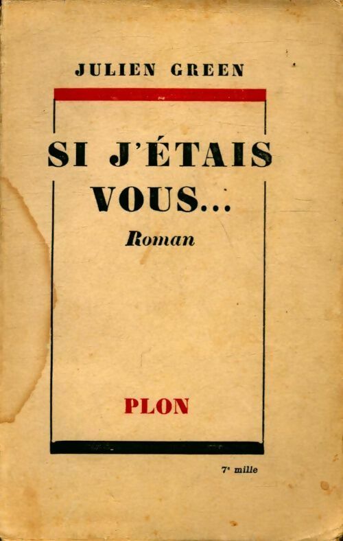 Livrenpoche : Si j'étais vous... - Julien Green - Livre