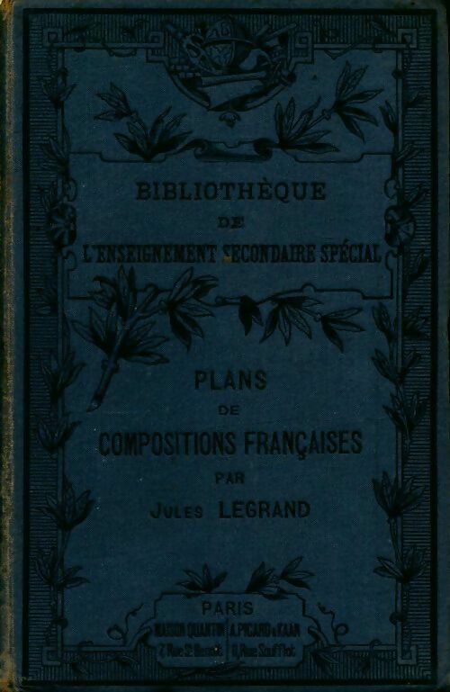 Livrenpoche : Plans de compositions françaises - Jules Legrand - Livre