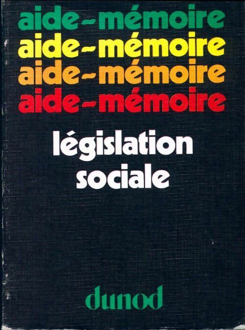 Livrenpoche : Législation sociale - R. Couteau - Livre
