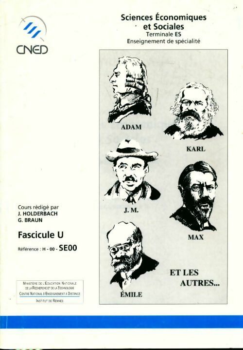 Livrenpoche : Sciences économiques et sociales Terminale ES enseignement de spécialité - Collectif - Livre