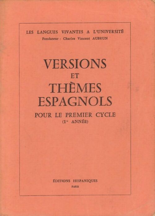Livrenpoche : Versions et thèmes espagnols pour le premier cycle - Collectif - Livre