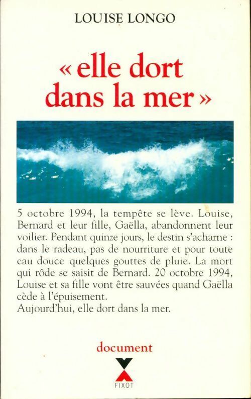 Livrenpoche : Elle dort dans la mer - Louise Longo - Livre