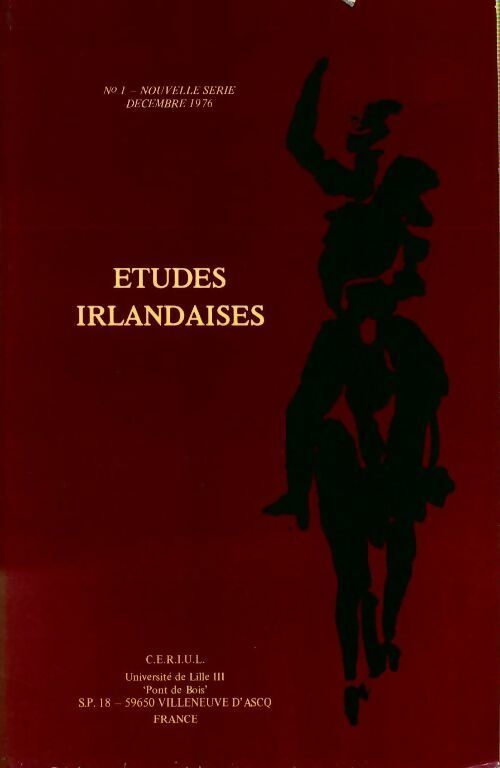 Livrenpoche : Etudes irlandaises n°1 nouvelle série - Collectif - Livre