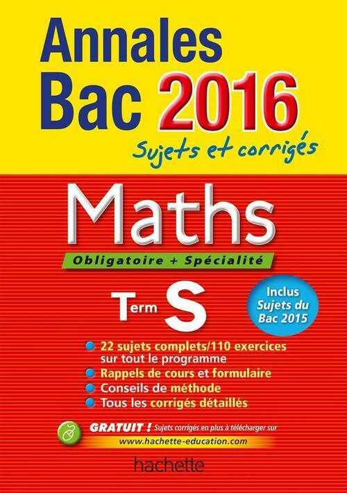 Livrenpoche : Maths Terminale S 2016 - Sandrine Bodini-Lefranc - Livre