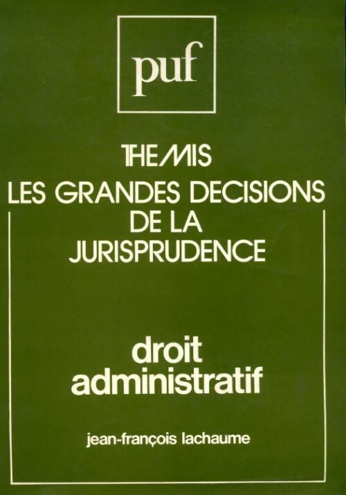 Livrenpoche : Droit administratif - Lachaume J-F - Livre