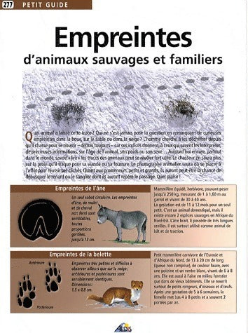 Livrenpoche : Empreintes d'animaux sauvages et familiers - Collectif - Livre