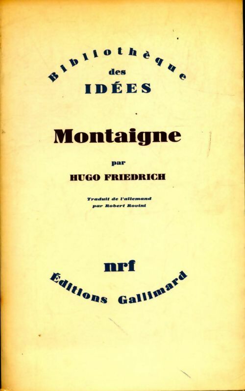 Livrenpoche : Montaigne - Hugo Friedrich - Livre