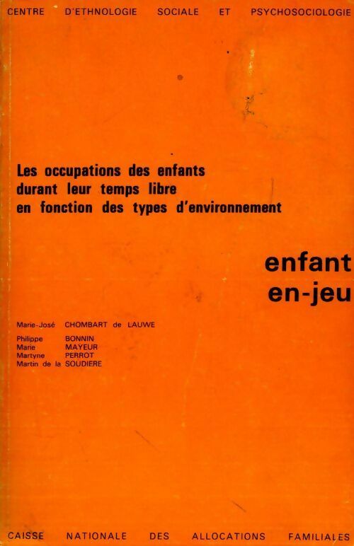 Livrenpoche : Les occupations des enfants durant leur temps libre en fonction des types d'environnement - Collectif - Livre