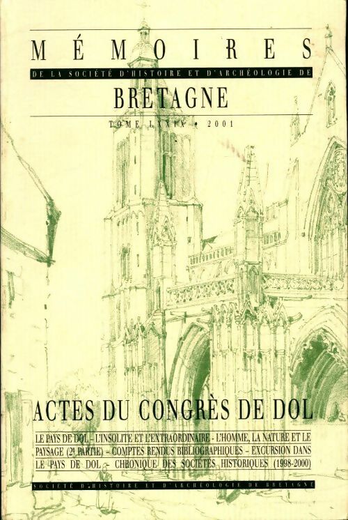 Livrenpoche : Mémoires de la société d'histoire et d?archéologie de Bretagne Tome LXXXIX - Collectif - Livre
