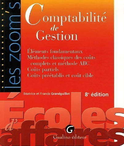 Livrenpoche : Comptabilité de gestion - Francis Grandguillot - Livre