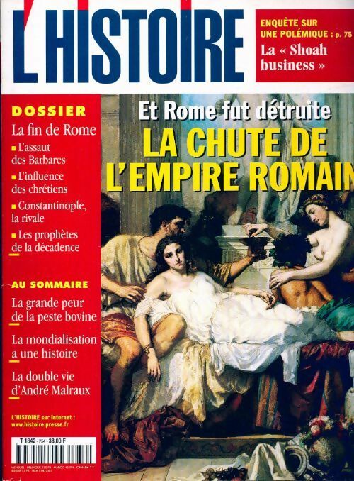 L'histoire n°254 : La chute de l'empire romain - Collectif -  L'histoire - Livre