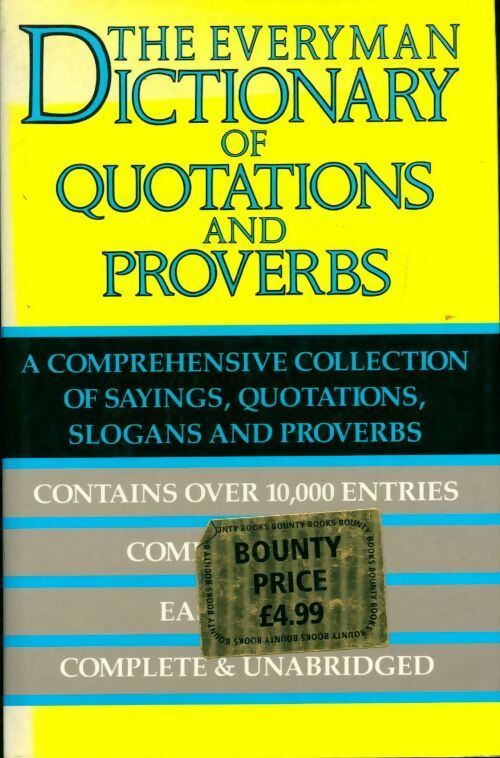 Livrenpoche : The Everyman dictionary of quotations and proverbs - D.C. Browning - Livre