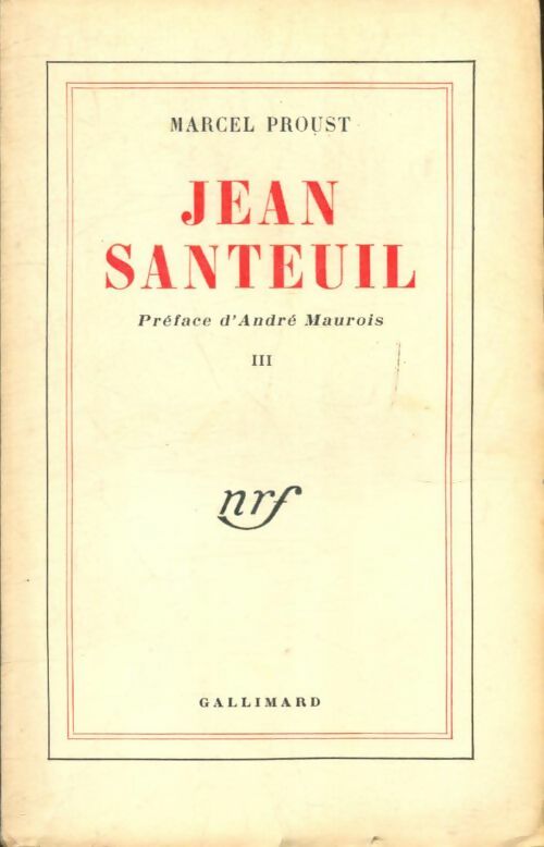 Livrenpoche : Jean Santeuil Tome III - Marcel Proust - Livre