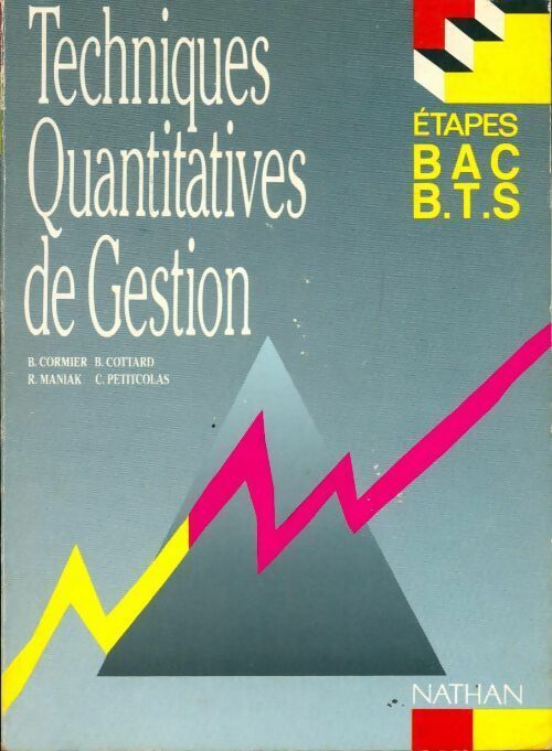 Livrenpoche : Techniques quantitatives de gestion BTS - Collectif - Livre