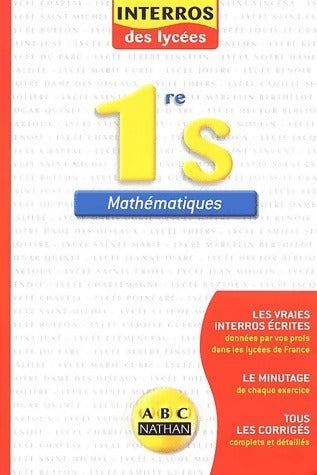 Livrenpoche : Mathématiques 1ère S - Collectif - Livre