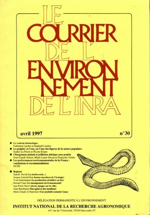 Livrenpoche : Le courrier de l'environnement n°30 - Collectif - Livre