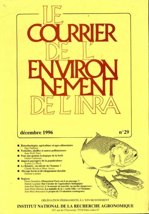 Livrenpoche : Le courrier de l'environnement n°29 - Collectif - Livre