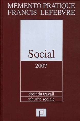 Livrenpoche : Social 2007: Droit du travail sécurité sociale - Collectif - Livre
