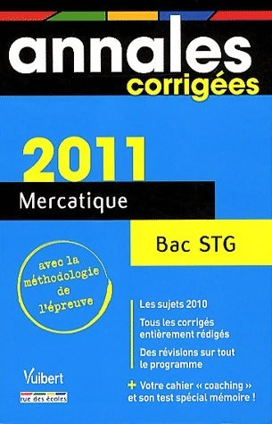 Mercatique bac STG 2011 - Jacques Pagès -  Annales corrigées - Livre
