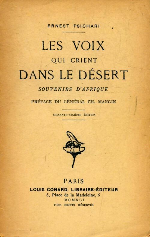 Livrenpoche : Les voix qui crient dans le désert - Ernest Psichari - Livre