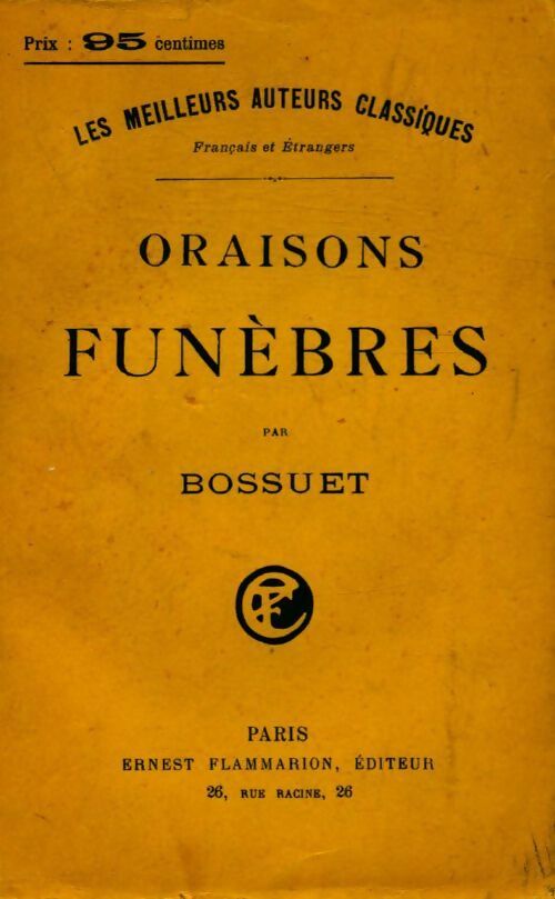 Livrenpoche : Oraisons funèbres Tome II - Jacques-Bénigne Bossuet - Livre
