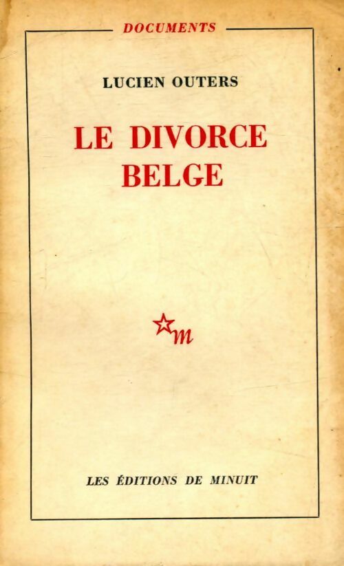 Livrenpoche : Le divorce belge - Lucien Outers - Livre