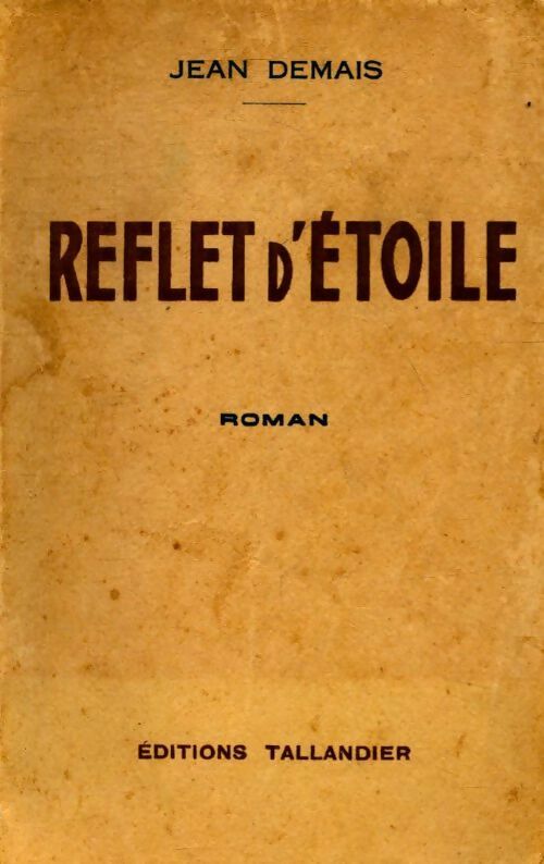 Livrenpoche : Reflet d'étoile - Jean Demais - Livre