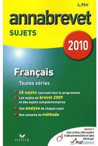 Livrenpoche : Français Toutes séries Sujets 2010 - Cécile De Cazanove - Livre