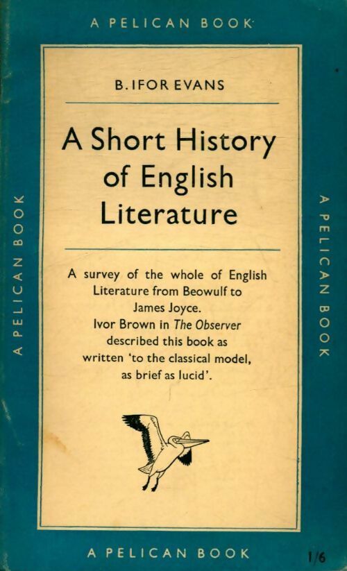 Livrenpoche : A short history of english literature - Ifor Evans - Livre