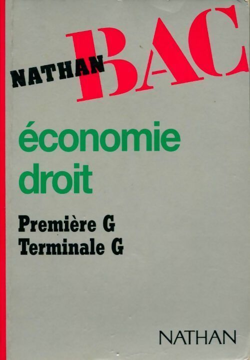 Livrenpoche : Economie droit 1ère G, Terminale G - Catherine Bendayan - Livre