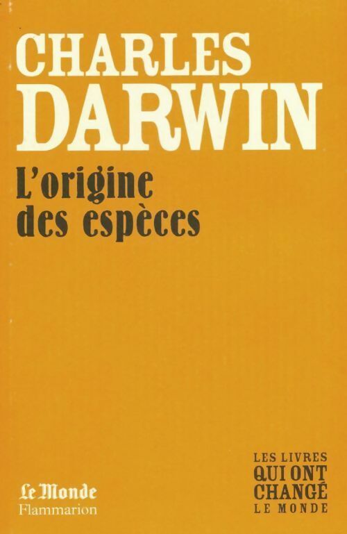Livrenpoche : L'origine des espèces - Charles Darwin - Livre