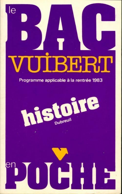 Livrenpoche : Histoire Terminales - Dubreuil - Livre