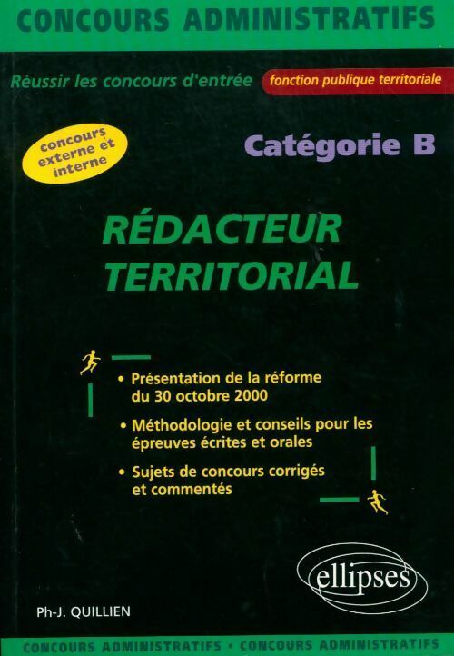 Livrenpoche : Rédacteur territorial. Catégorie B - Collectif - Livre