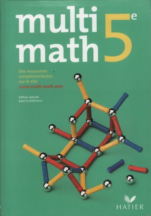 Livrenpoche : Multimath 5e .Version professeur - Roland Charnay - Livre