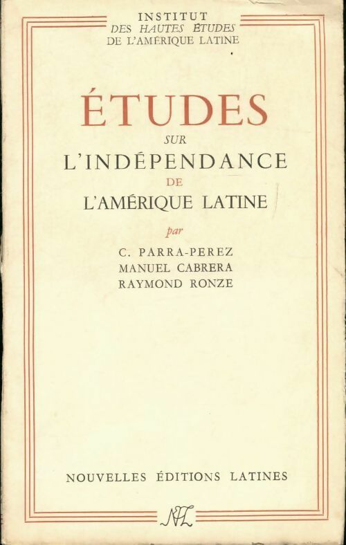 Livrenpoche : Études sur l'indépendance de l'Amérique Latine - Collectif - Livre