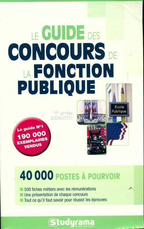 Livrenpoche : Le guide des concours de la fonction publique 2009-2010 - Marie-Lorène Giniès - Livre
